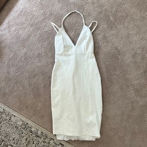 Lulus white bodycon dress XS